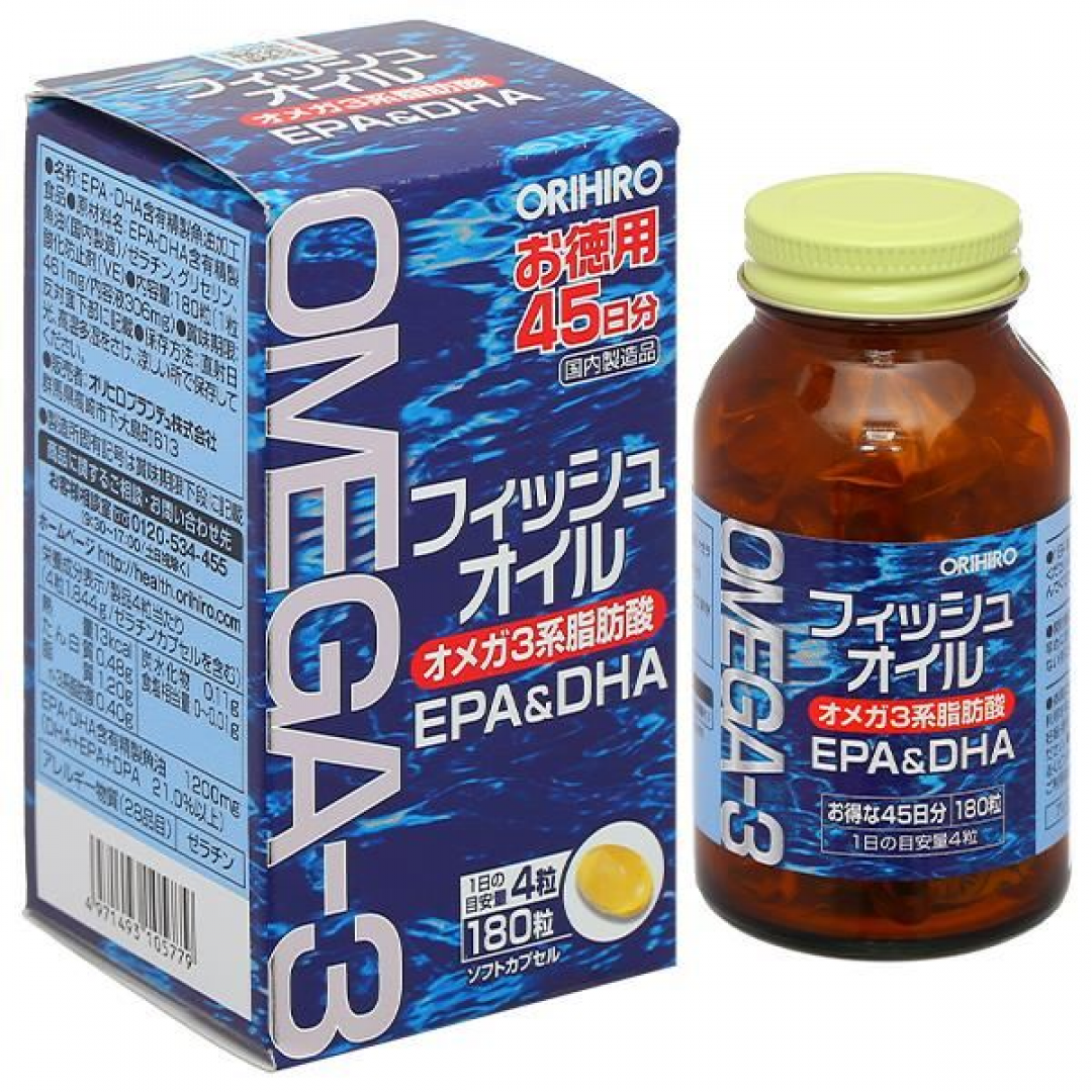 ORIHIRO- Fish Oil 180 capsule