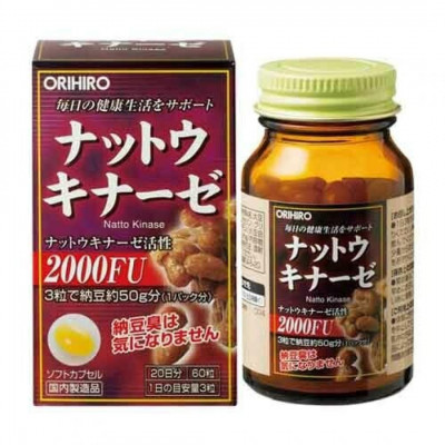 ORIHIRO Nattokinase Наттокиназа, 60 капсул