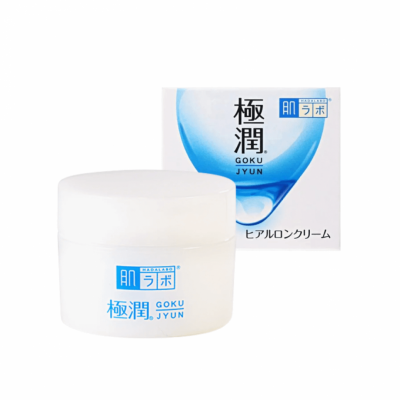 Cremă hidratantă ROHTO „Hada Labo” Gokujun cu acid hialuronic.
