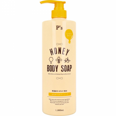P’s HONEY BODY SOAP – Gel de duș cu miere, 1000 ml