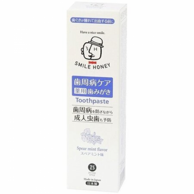 Японская зубная паста Zettoc SMILE HONEY AS, 120 г
